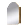 Hanah Home Armario de Baño Beige 50x45x12 cm con Espejo 70x60x2 cm Calidad Duradera